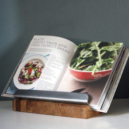 Oak & Steel Cookbook Recipe Holder